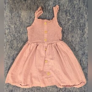 Wonder Nation Light Purple Button-Front Dress